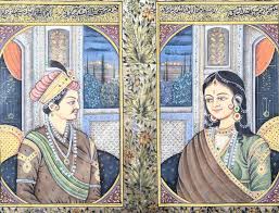 Emperor Akbar portrait, Vyakti Chitran in Mughal Shasankaal